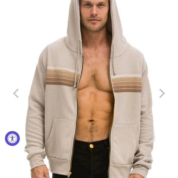 Aviator Nation 5 stripe hoodie - Picture 2 of 7